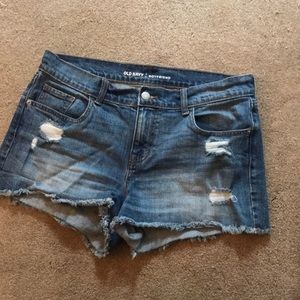 Denim shorts